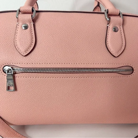 Coach Rowan Satchel Bag Silver/Light Pink. - Picture 6 of 11